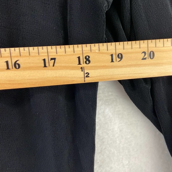 Chicos Travelers Sz 2 Large Black Cardigan Button Back Open Front 3/4 Sleeve - Picture 8 of 8